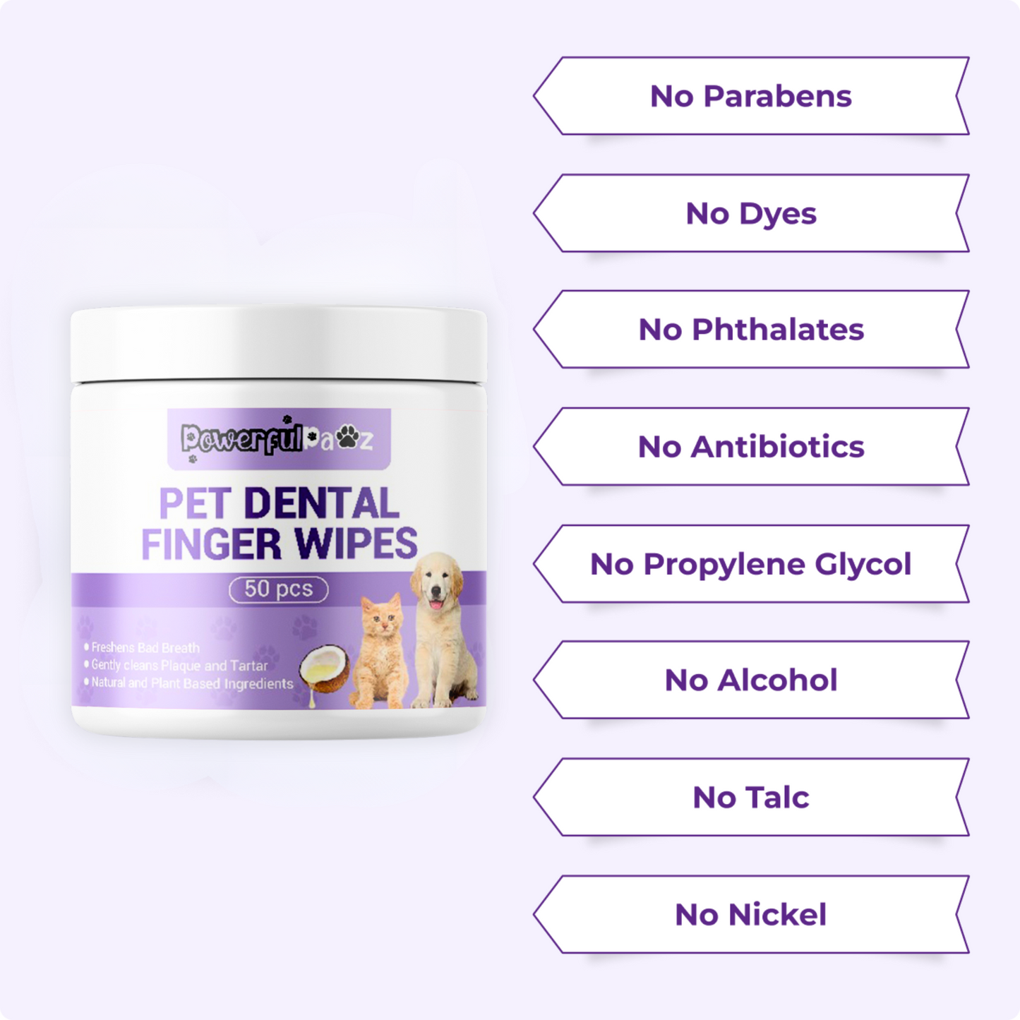BRUSHY™ - Dog Dental Cleaning Finger Wipes
